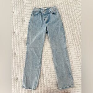 Abercrombie & Fitch Women's High Rise Jeans - Light Blue